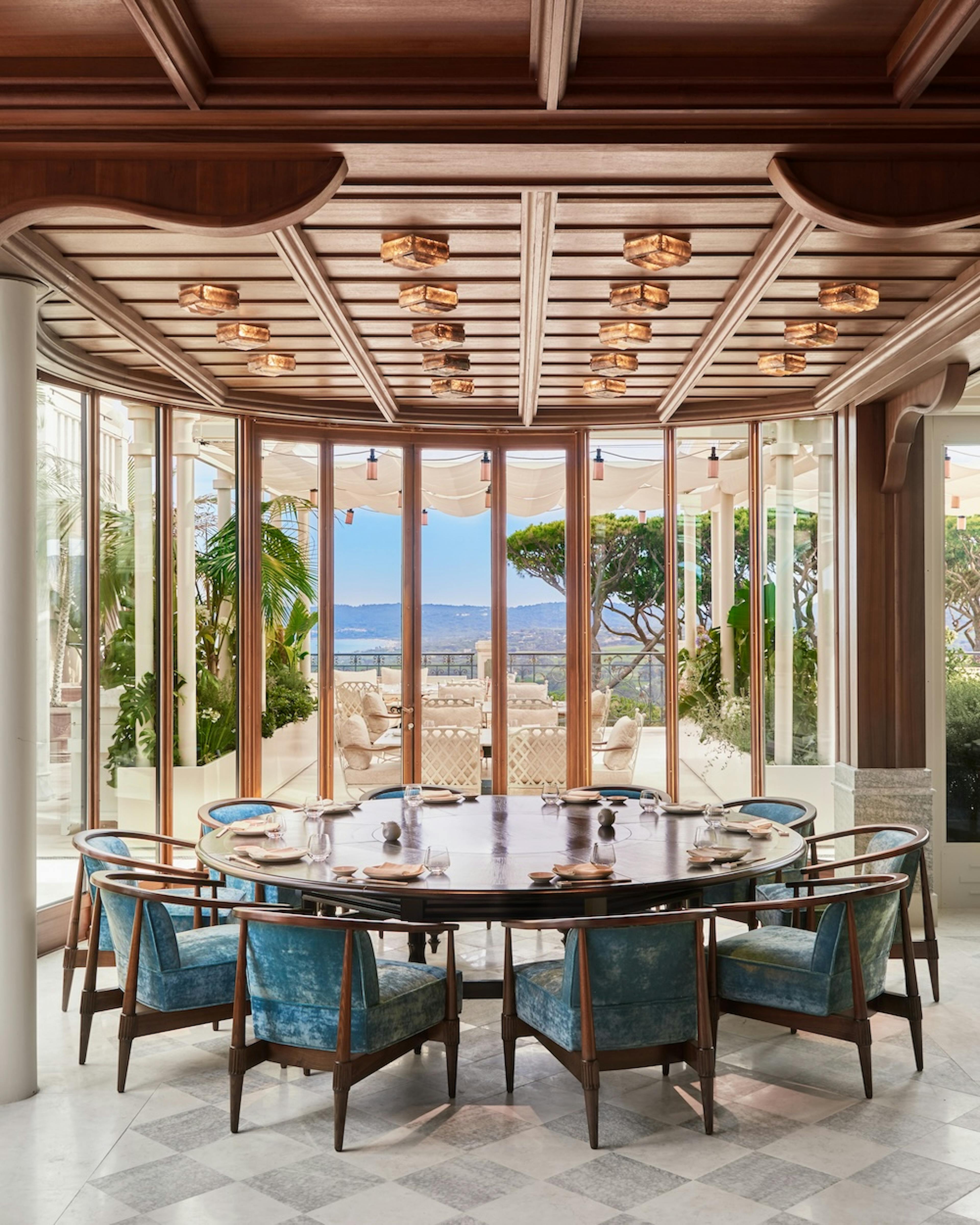 Le restaurant Matsuhisa, à l'hôtel de luxe Le Château de La Messardière à Saint-Tropez