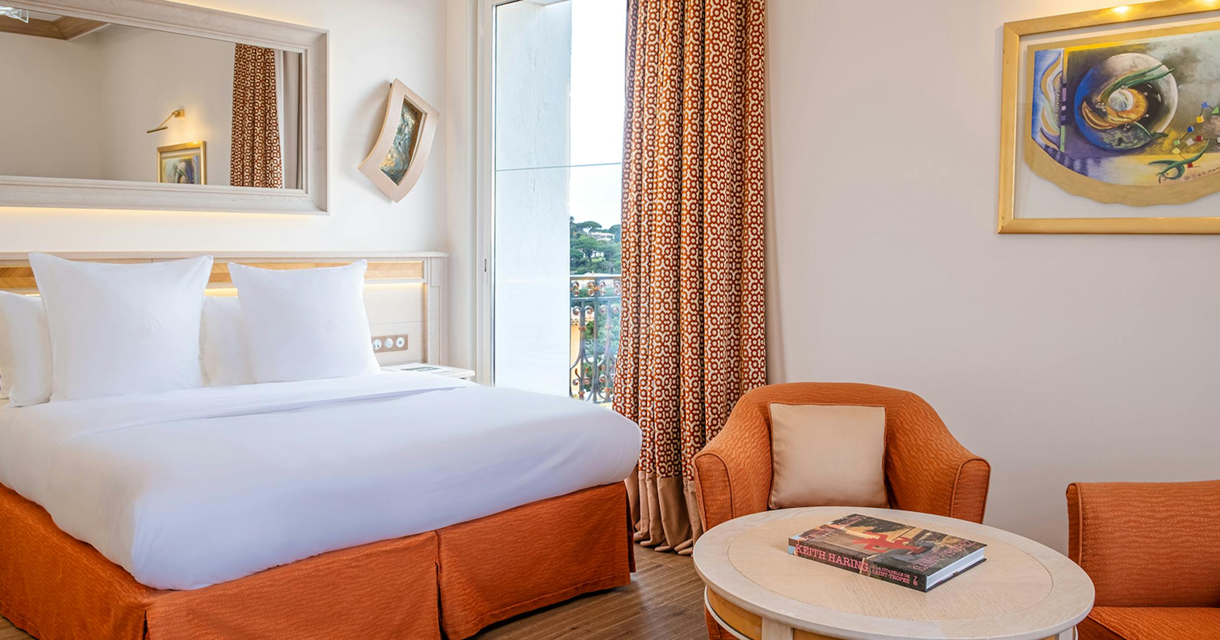 Château de La Messardiere, Saint-Tropez, chambre supérieure vue mer