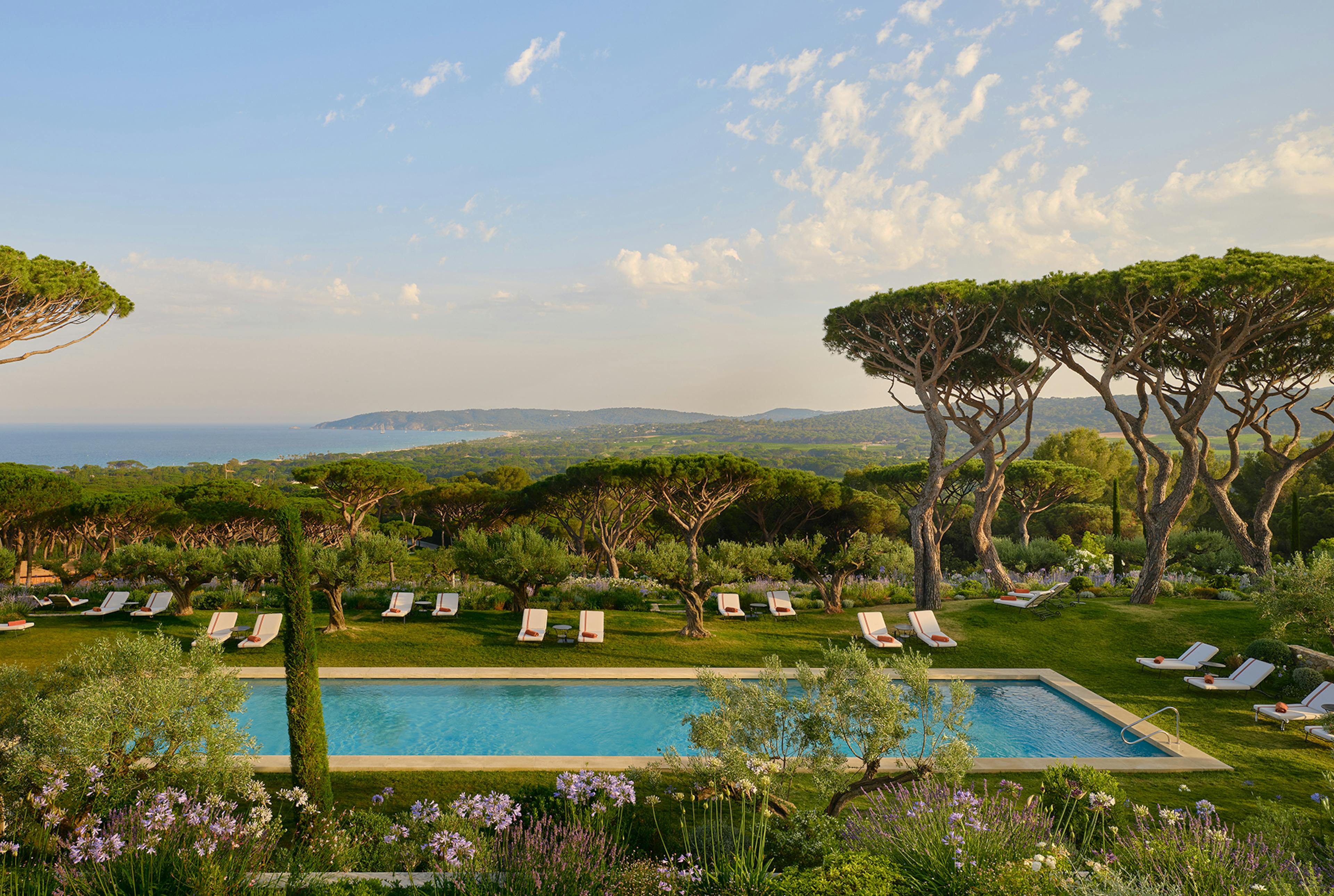 Chateau de La Messardiere, Hotel 5 Ã©toiles, vue Pampelonne